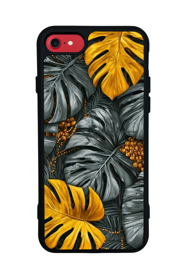 iPhone SE Uyumlu Botanik Tasarımlı Glossy Premium Kılıf