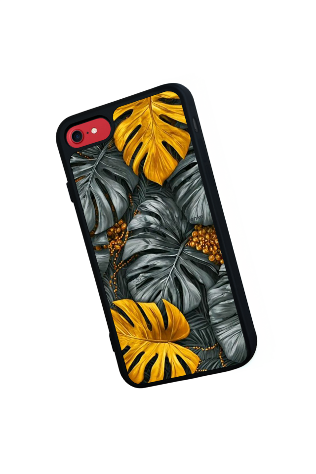 iPhone SE Uyumlu Botanik Tasarımlı Glossy Premium Kılıf