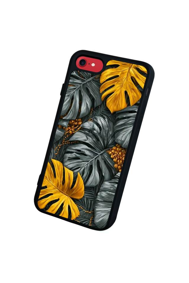 iPhone SE Uyumlu Botanik Tasarımlı Glossy Premium Kılıf