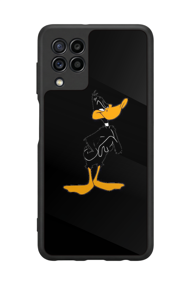 Samsung Galaxy M22 Uyumlu Daffy duck Tasarımlı Glossy Premium Kılıf