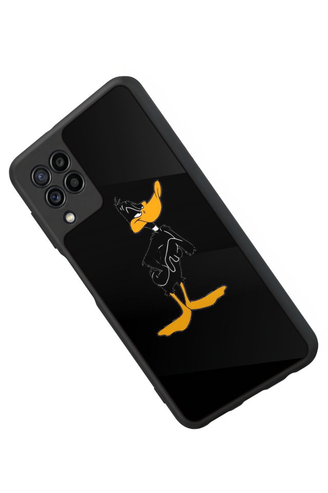 Samsung Galaxy M22 Uyumlu Daffy duck Tasarımlı Glossy Premium Kılıf