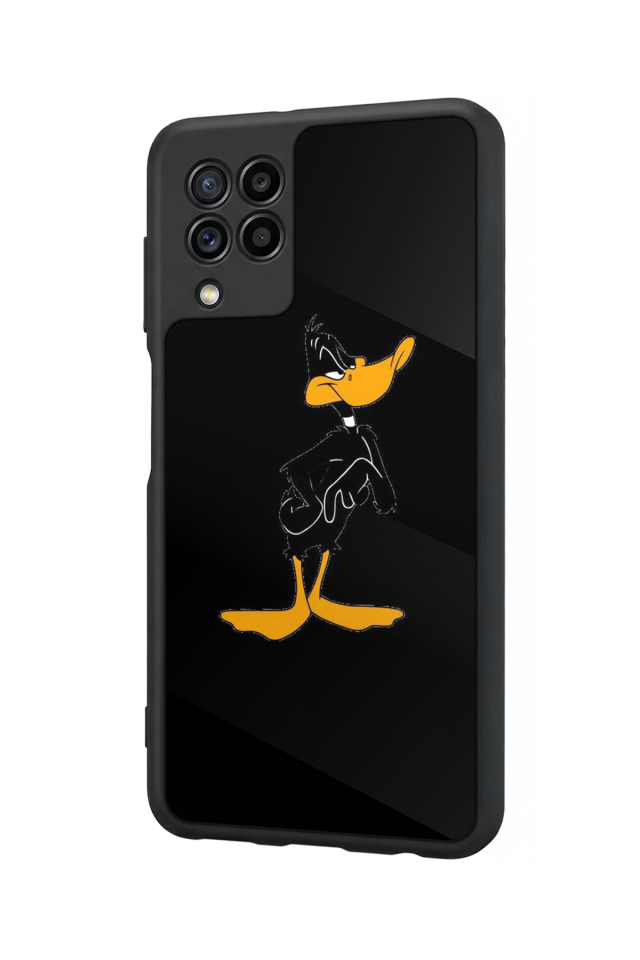 Samsung Galaxy M22 Uyumlu Daffy duck Tasarımlı Glossy Premium Kılıf