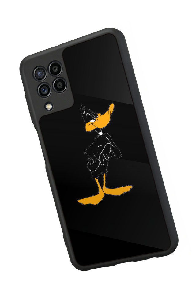 Samsung Galaxy M22 Uyumlu Daffy duck Tasarımlı Glossy Premium Kılıf