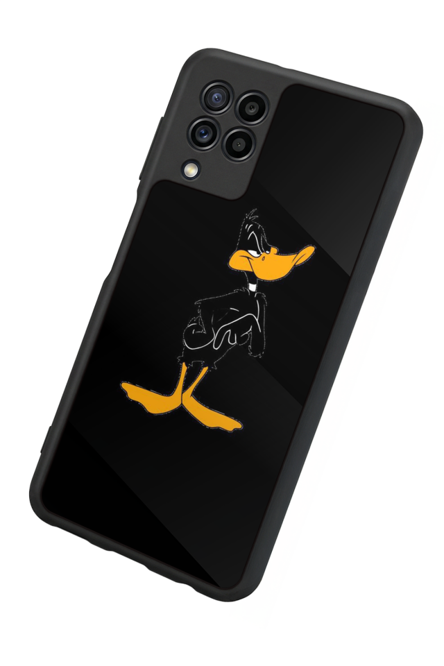 Samsung Galaxy M22 Uyumlu Daffy duck Tasarımlı Glossy Premium Kılıf