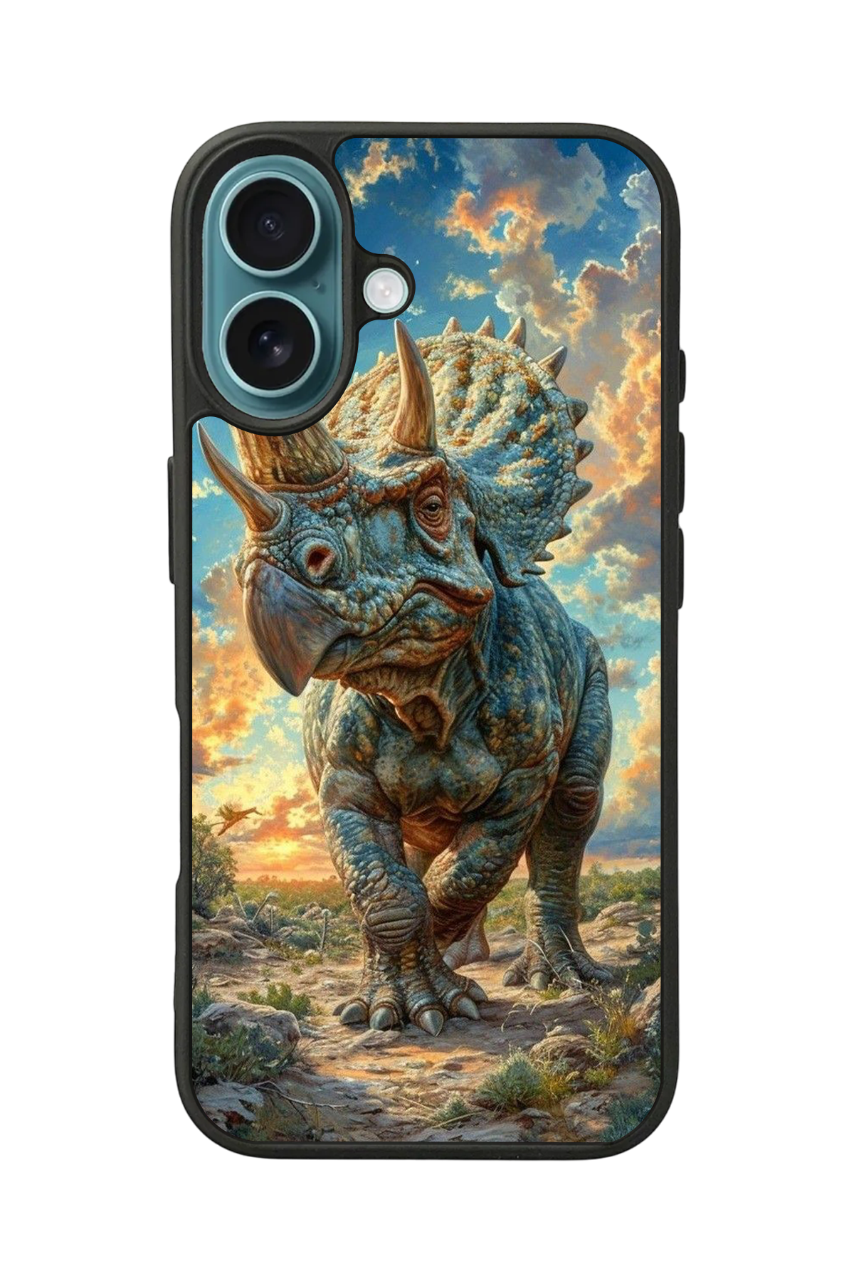 iPhone 16 Uyumlu Dinazor Tasarımlı Glossy Premium Kılıf