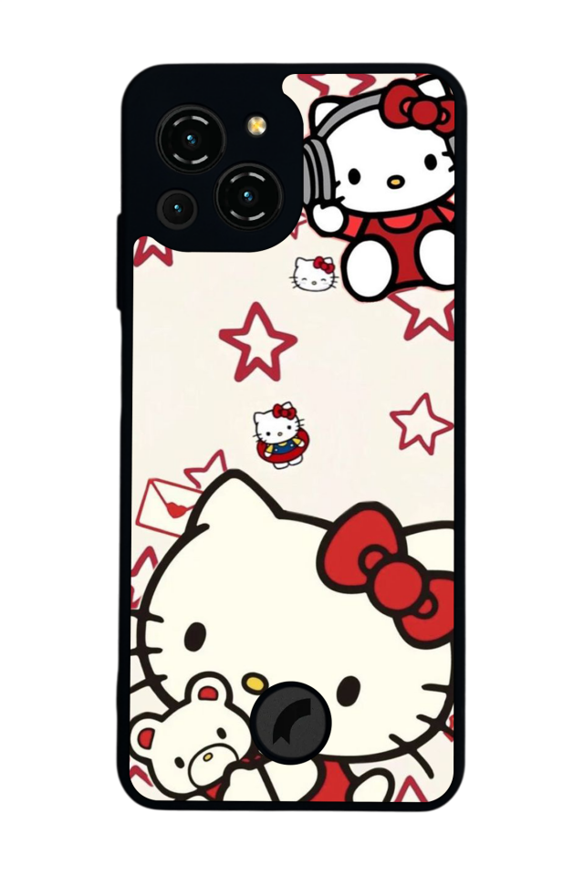 Reeder S23 Pro Max Uyumlu HelloKitty Tasarımlı Glossy Premium Kılıf
