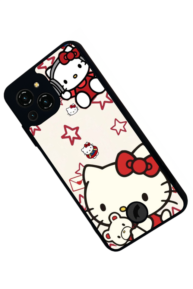 Reeder S23 Pro Max Uyumlu HelloKitty Tasarımlı Glossy Premium Kılıf