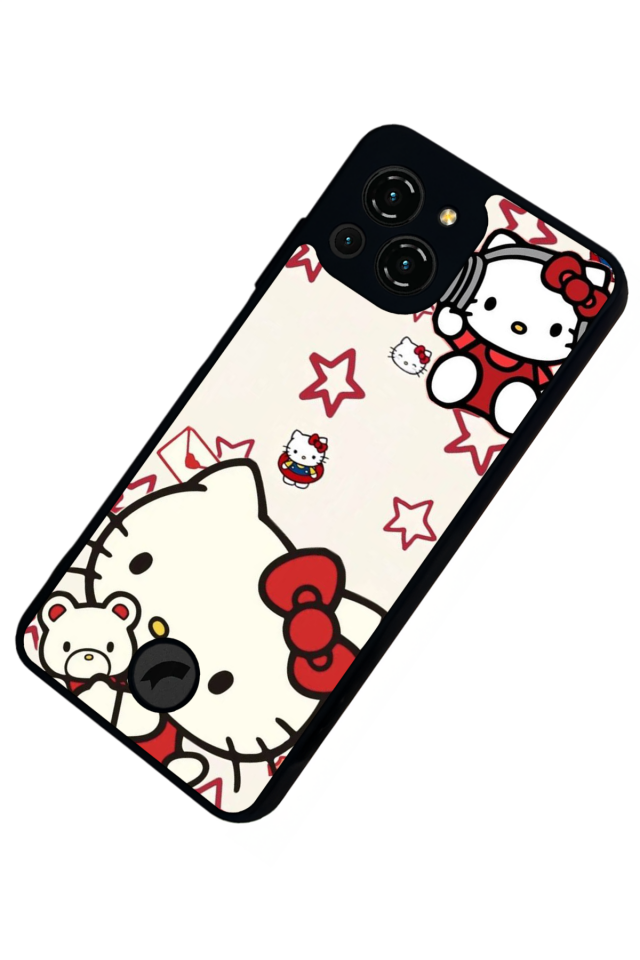 Reeder S23 Pro Max Uyumlu HelloKitty Tasarımlı Glossy Premium Kılıf