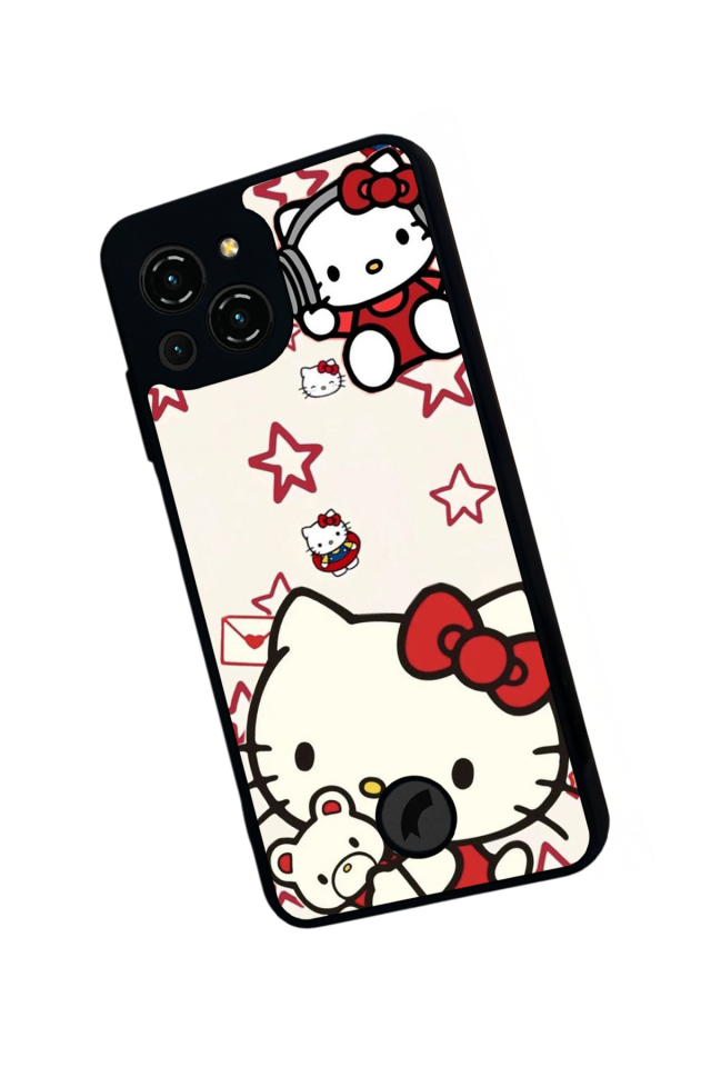 Reeder S23 Pro Max Uyumlu HelloKitty Tasarımlı Glossy Premium Kılıf