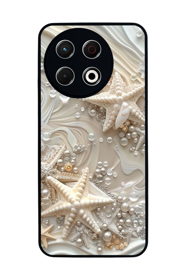 Tecno Spark 30 Pro Uyumlu  İnci Tasarımlı Glossy Premium Kılıf