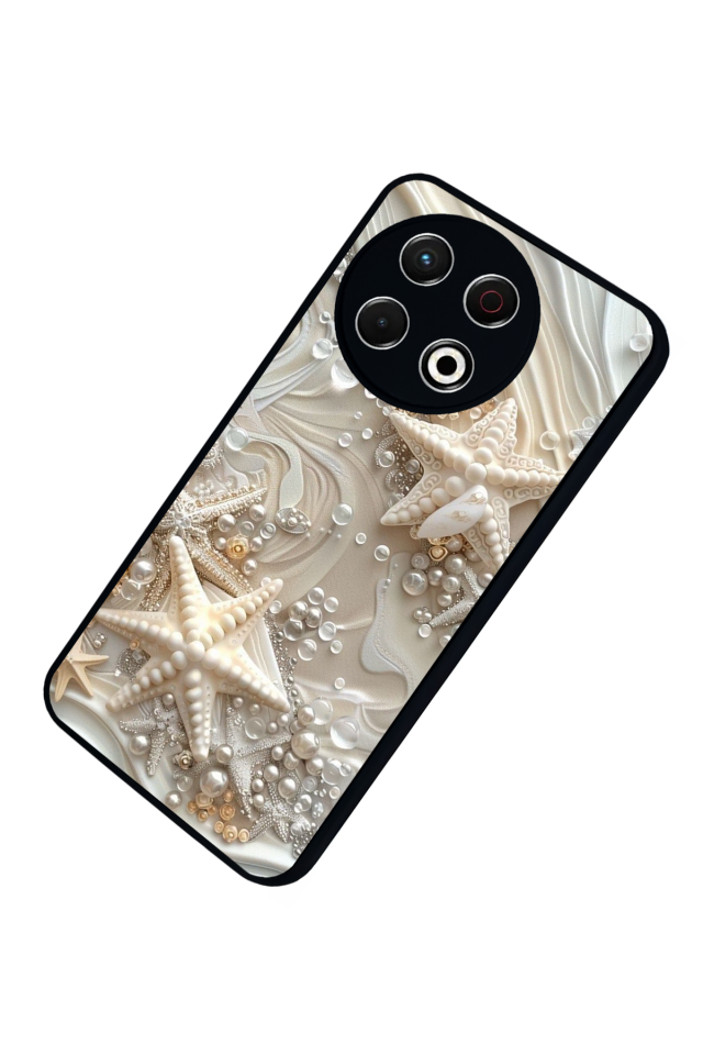 Tecno Spark 30 Pro Uyumlu  İnci Tasarımlı Glossy Premium Kılıf