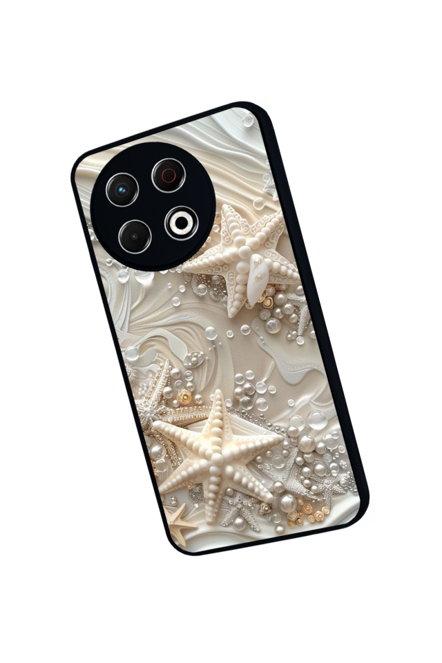 Tecno Spark 30 Pro Uyumlu  İnci Tasarımlı Glossy Premium Kılıf