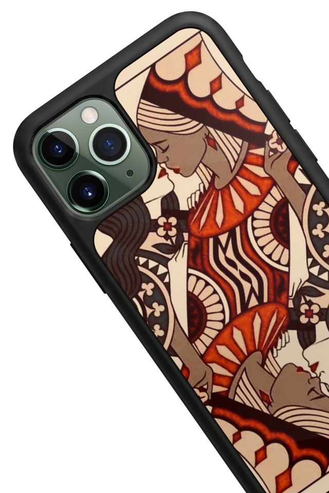 iPhone 11 Pro Max Uyumlu  Kalp Love Tasarımlı Glossy Premium Kılıf