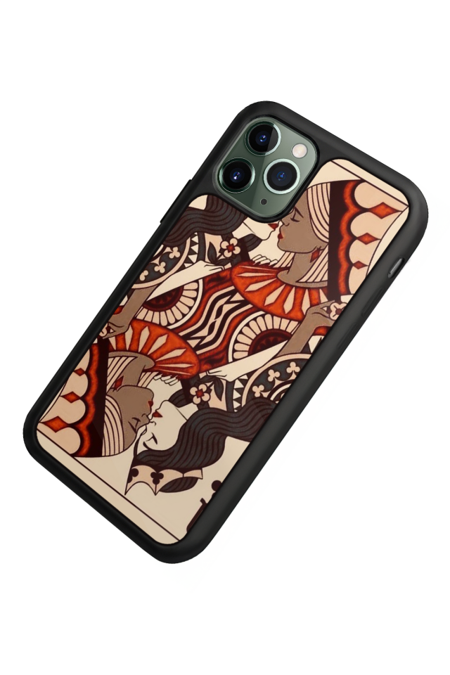 iPhone 11 Pro Max Uyumlu  Kalp Love Tasarımlı Glossy Premium Kılıf