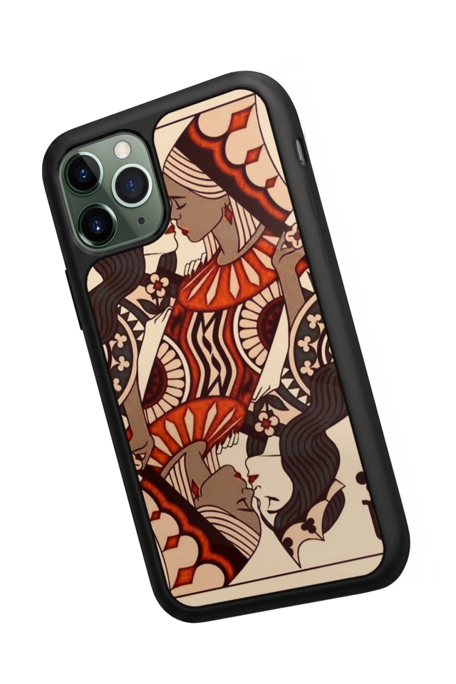 iPhone 11 Pro Max Uyumlu  Kalp Love Tasarımlı Glossy Premium Kılıf
