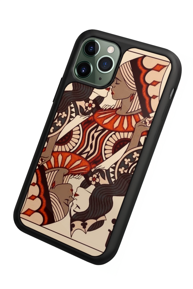 iPhone 11 Pro Max Uyumlu  Kalp Love Tasarımlı Glossy Premium Kılıf