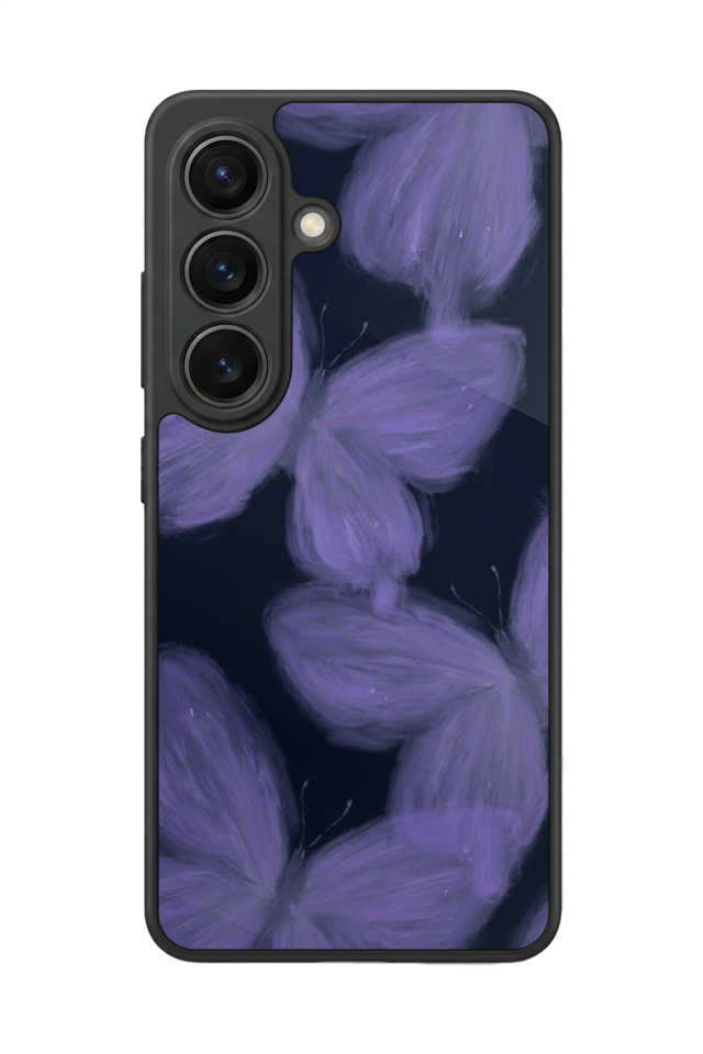 Samsung Galaxy S26 Uyumlu Kelebek Tasarımlı Glossy Premium Kılıf