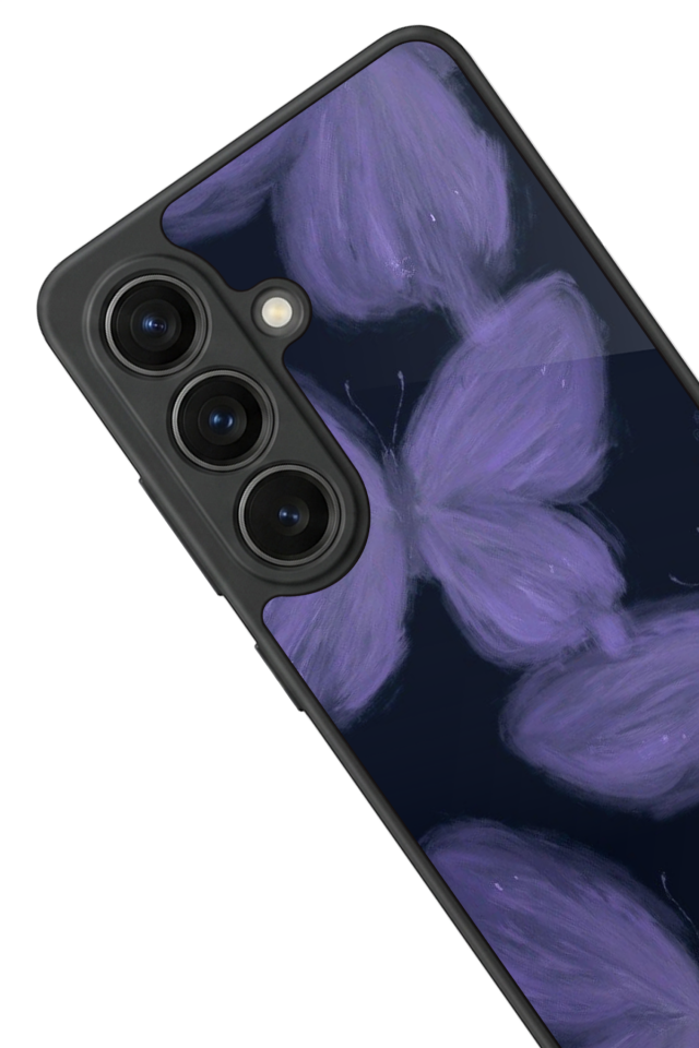Samsung Galaxy S26 Uyumlu Kelebek Tasarımlı Glossy Premium Kılıf