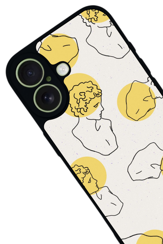 iPhone 17 Uyumlu Line Art Tasarımlı Glossy Premium Kılıf