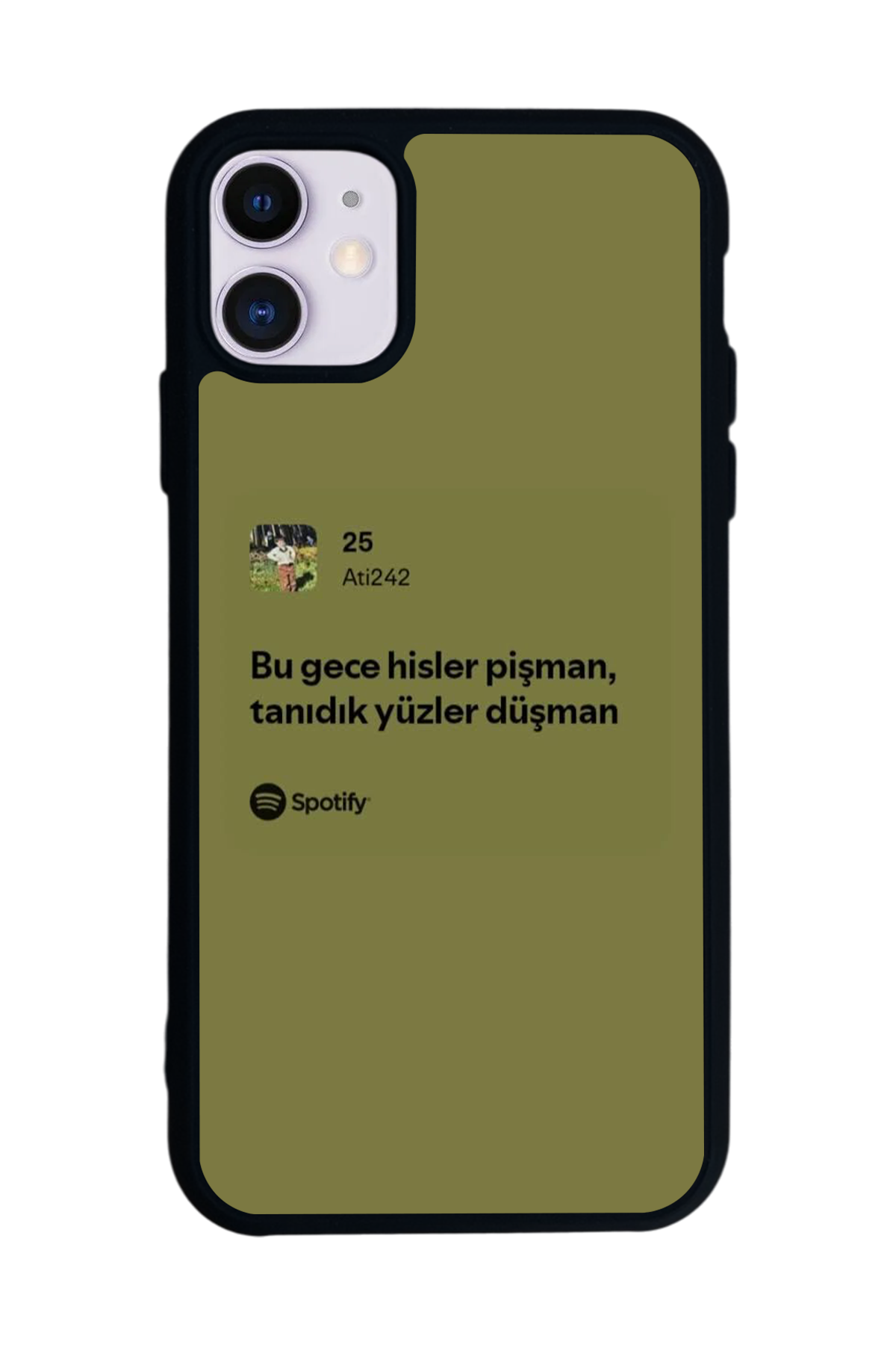 iPhone 11 Uyumlu Sarki Sozleri Tasarımlı Glossy Premium Kılıf