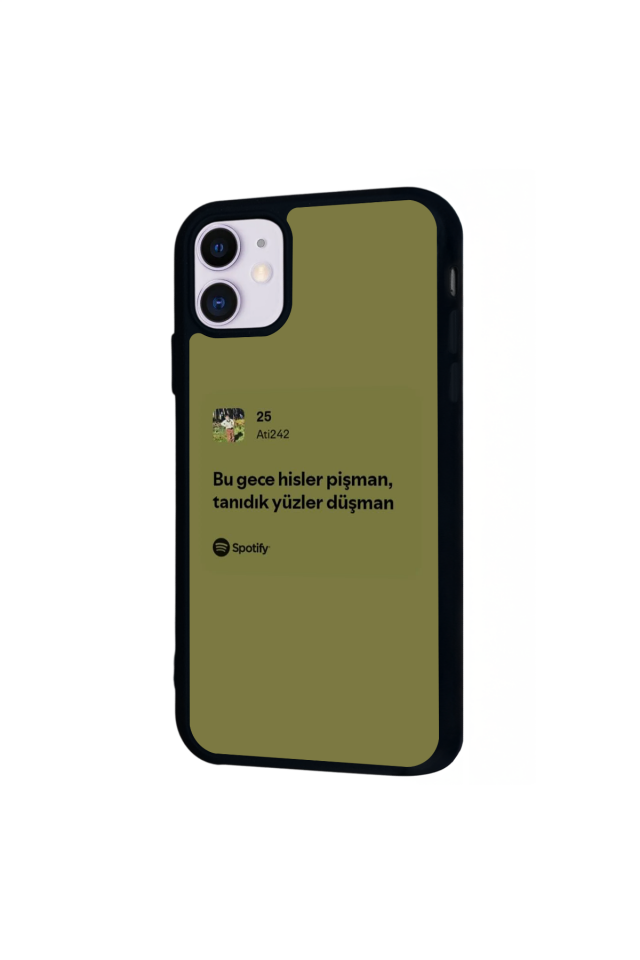 iPhone 11 Uyumlu Sarki Sozleri Tasarımlı Glossy Premium Kılıf