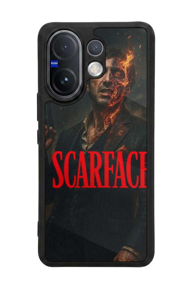 Vivo V60 Uyumlu Scarface Tasarımlı Glossy Premium Kılıf