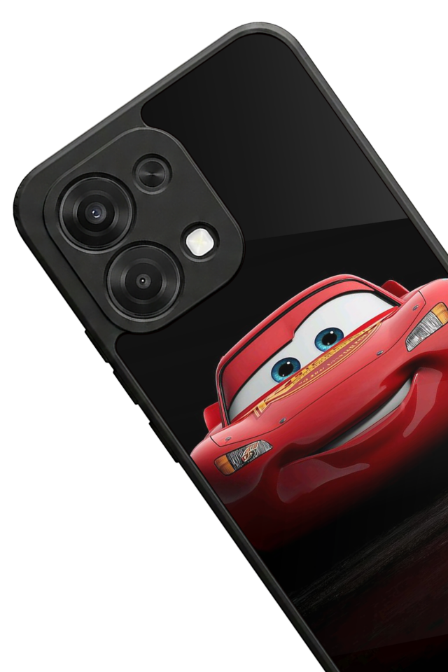 Oppo A6 Pro Uyumlu Şimsek McQueen Tasarımlı Glossy Premium Kılıf