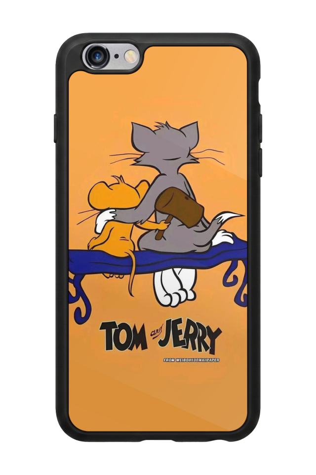 iPhone 6s Plus Uyumlu Tom And Jerry Tasarımlı Glossy Premium Kılıf