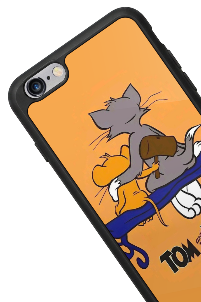 iPhone 6s Plus Uyumlu Tom And Jerry Tasarımlı Glossy Premium Kılıf