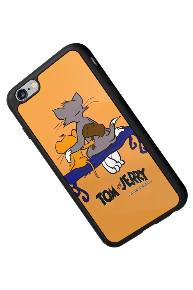 iPhone 6s Plus Uyumlu Tom And Jerry Tasarımlı Glossy Premium Kılıf