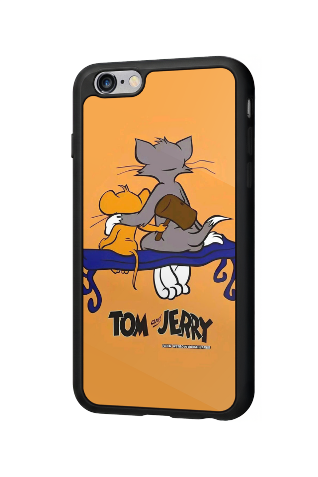 iPhone 6s Plus Uyumlu Tom And Jerry Tasarımlı Glossy Premium Kılıf