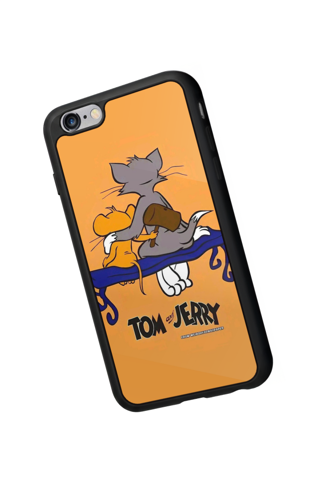 iPhone 6s Plus Uyumlu Tom And Jerry Tasarımlı Glossy Premium Kılıf