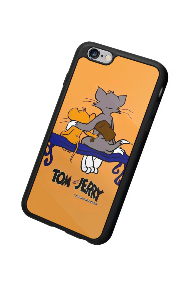 iPhone 6s Plus Uyumlu Tom And Jerry Tasarımlı Glossy Premium Kılıf
