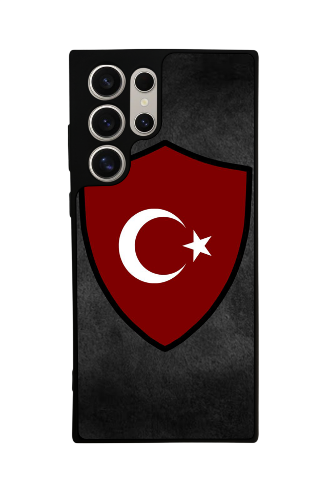 Samsung Galaxy S23 Ultra Uyumlu Türk Bayragi Tasarımlı Glossy Premium Kılıf