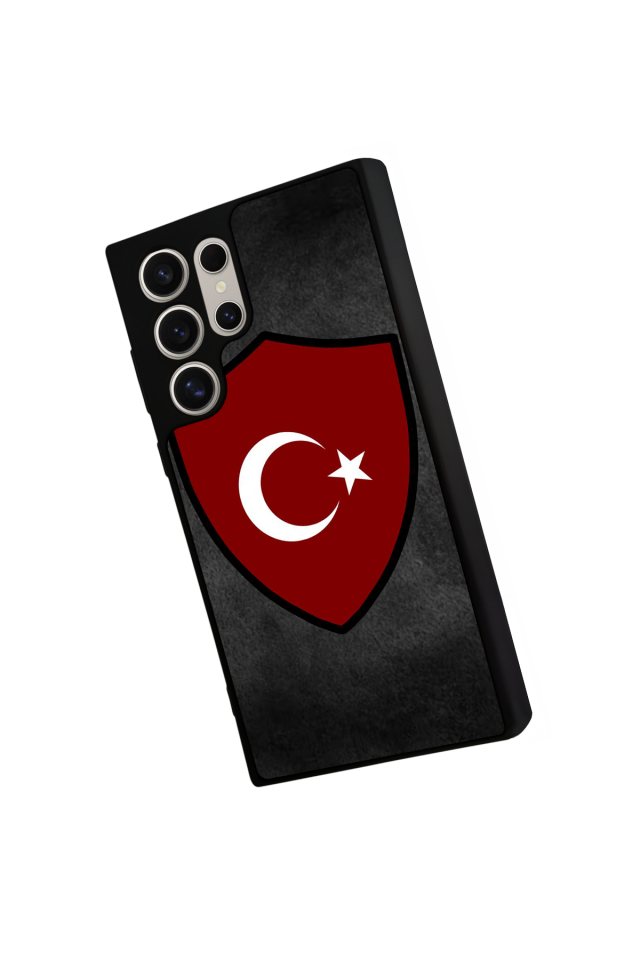 Samsung Galaxy S23 Ultra Uyumlu Türk Bayragi Tasarımlı Glossy Premium Kılıf