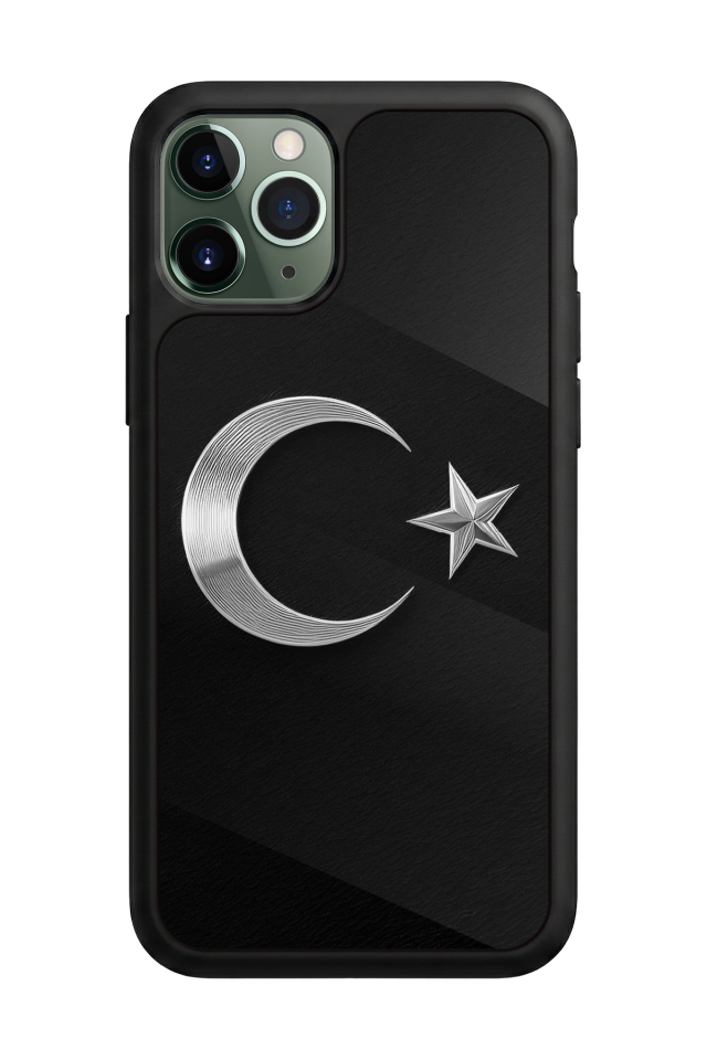iPhone 11 Pro Uyumlu Türk Bayragi Tasarımlı Glossy Premium Kılıf