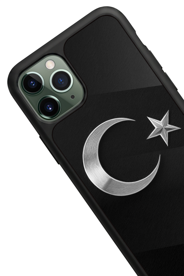iPhone 11 Pro Uyumlu Türk Bayragi Tasarımlı Glossy Premium Kılıf