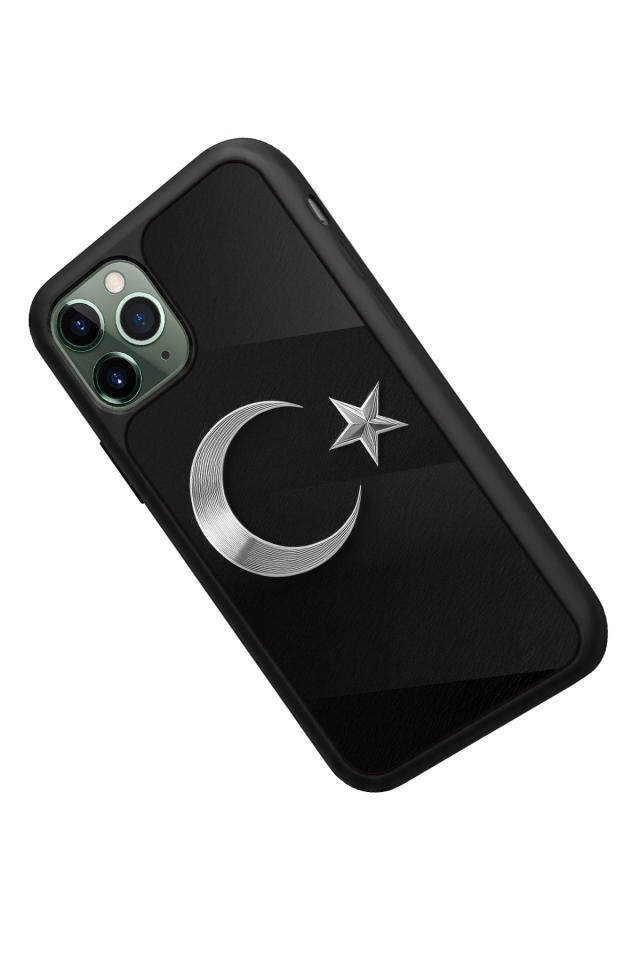 iPhone 11 Pro Uyumlu Türk Bayragi Tasarımlı Glossy Premium Kılıf
