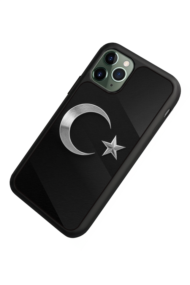 iPhone 11 Pro Uyumlu Türk Bayragi Tasarımlı Glossy Premium Kılıf