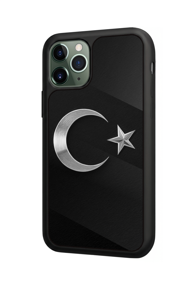 iPhone 11 Pro Uyumlu Türk Bayragi Tasarımlı Glossy Premium Kılıf