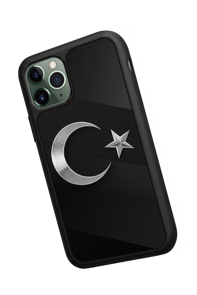 iPhone 11 Pro Uyumlu Türk Bayragi Tasarımlı Glossy Premium Kılıf