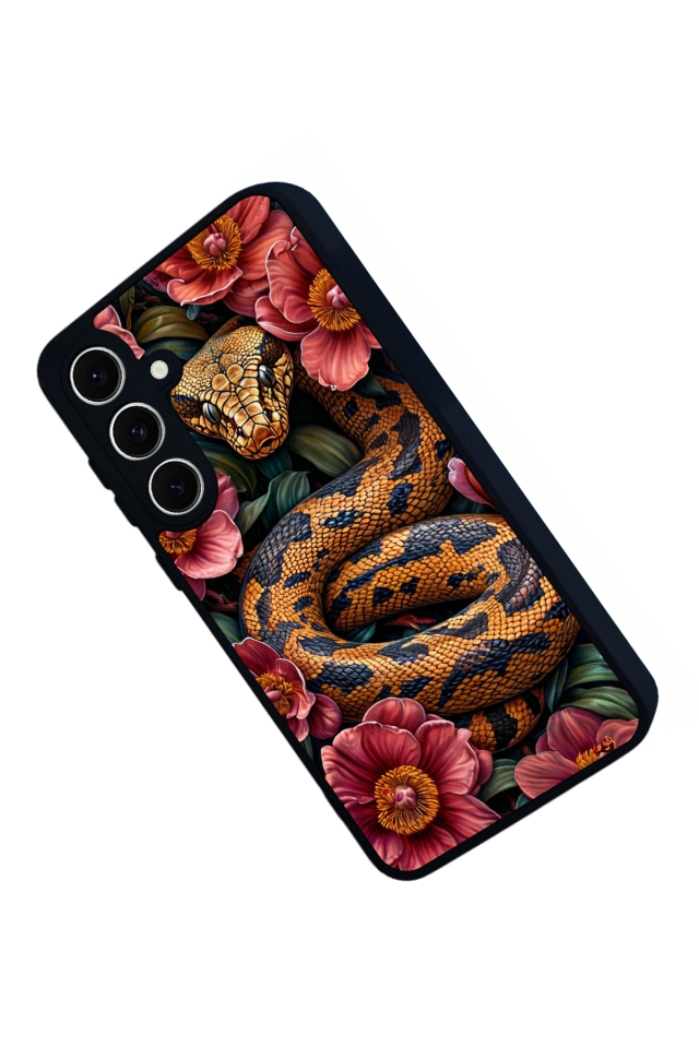 Samsung Galaxy A16 Uyumlu Yılan Tasarımlı Glossy Premium Kılıf