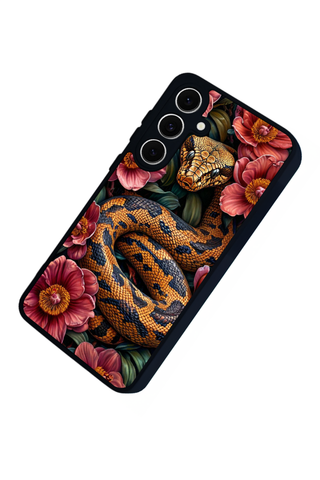 Samsung Galaxy A16 Uyumlu Yılan Tasarımlı Glossy Premium Kılıf