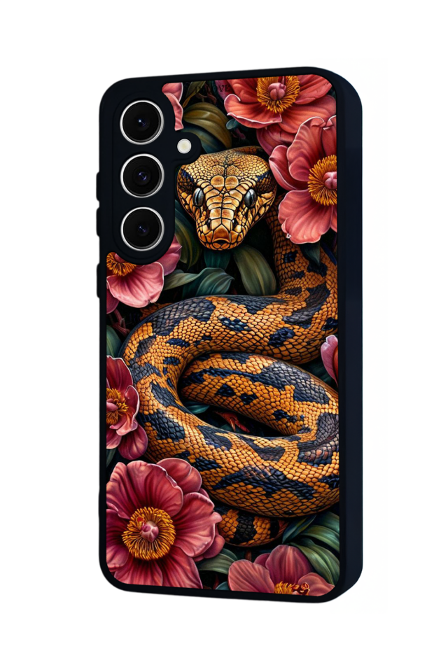 Samsung Galaxy A16 Uyumlu Yılan Tasarımlı Glossy Premium Kılıf