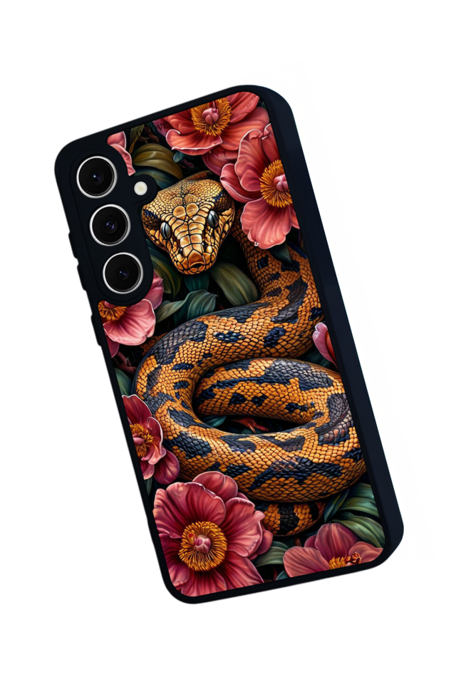 Samsung Galaxy A16 Uyumlu Yılan Tasarımlı Glossy Premium Kılıf