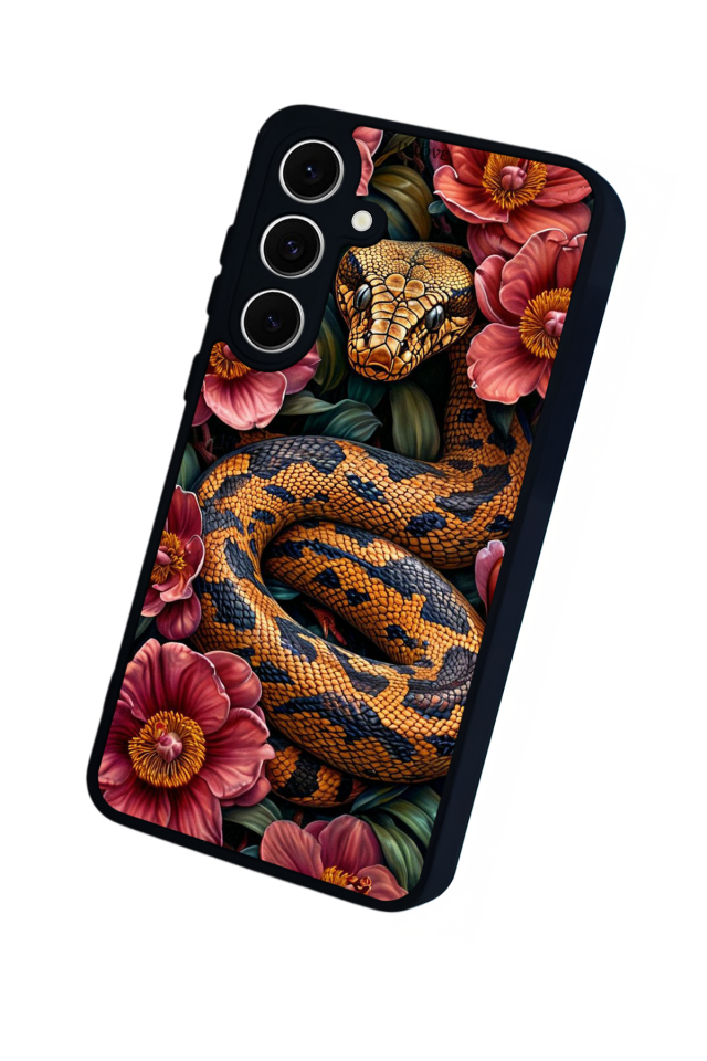 Samsung Galaxy A16 Uyumlu Yılan Tasarımlı Glossy Premium Kılıf