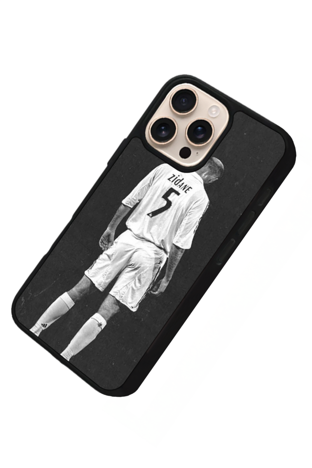 iPhone 15 Pro Max Uyumlu Zidane Tasarımlı Glossy Premium Kılıf