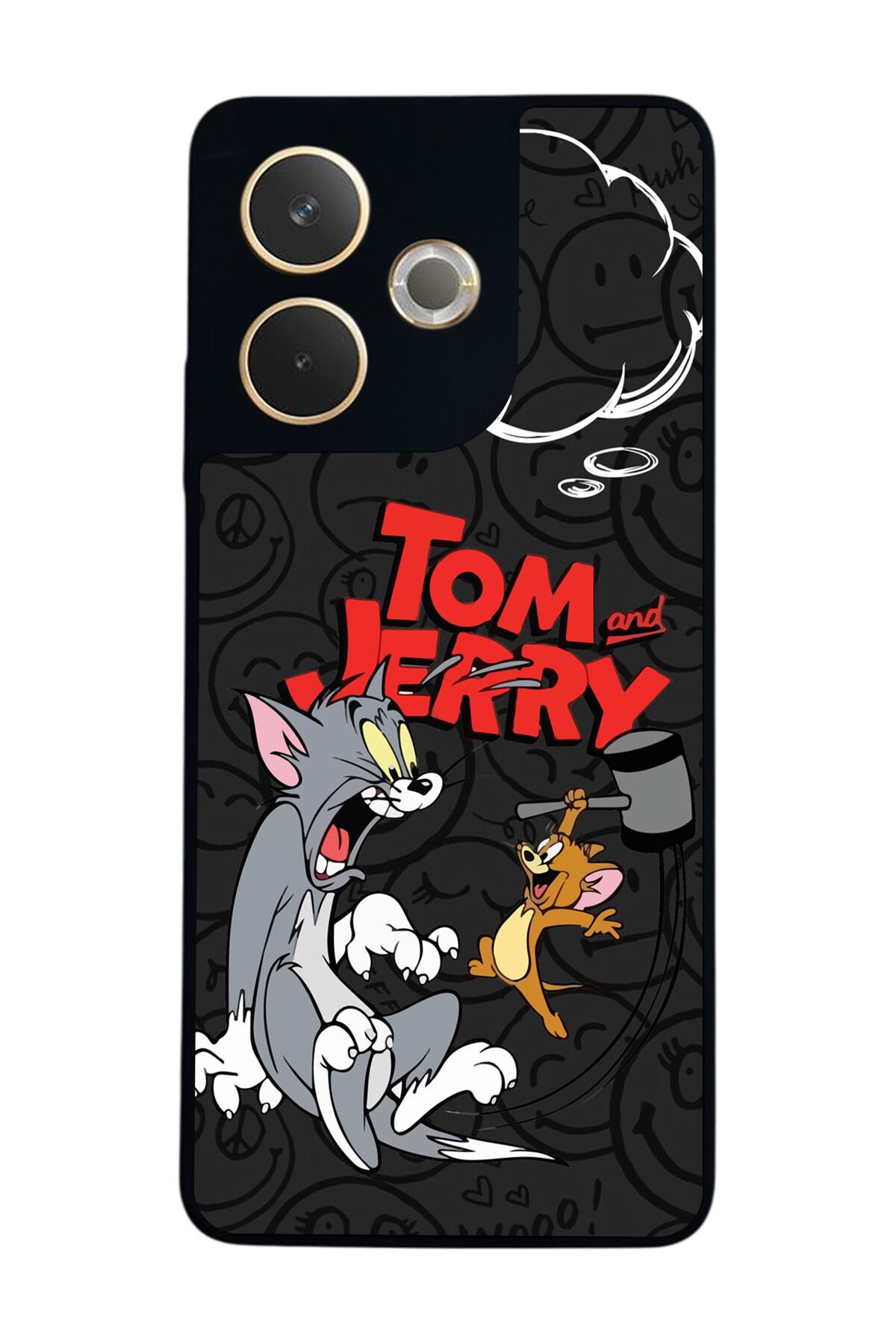 Oppo A5 Pro Uyumlu Tom And Jerry Tasarımlı Glossy Premium Kılıf
