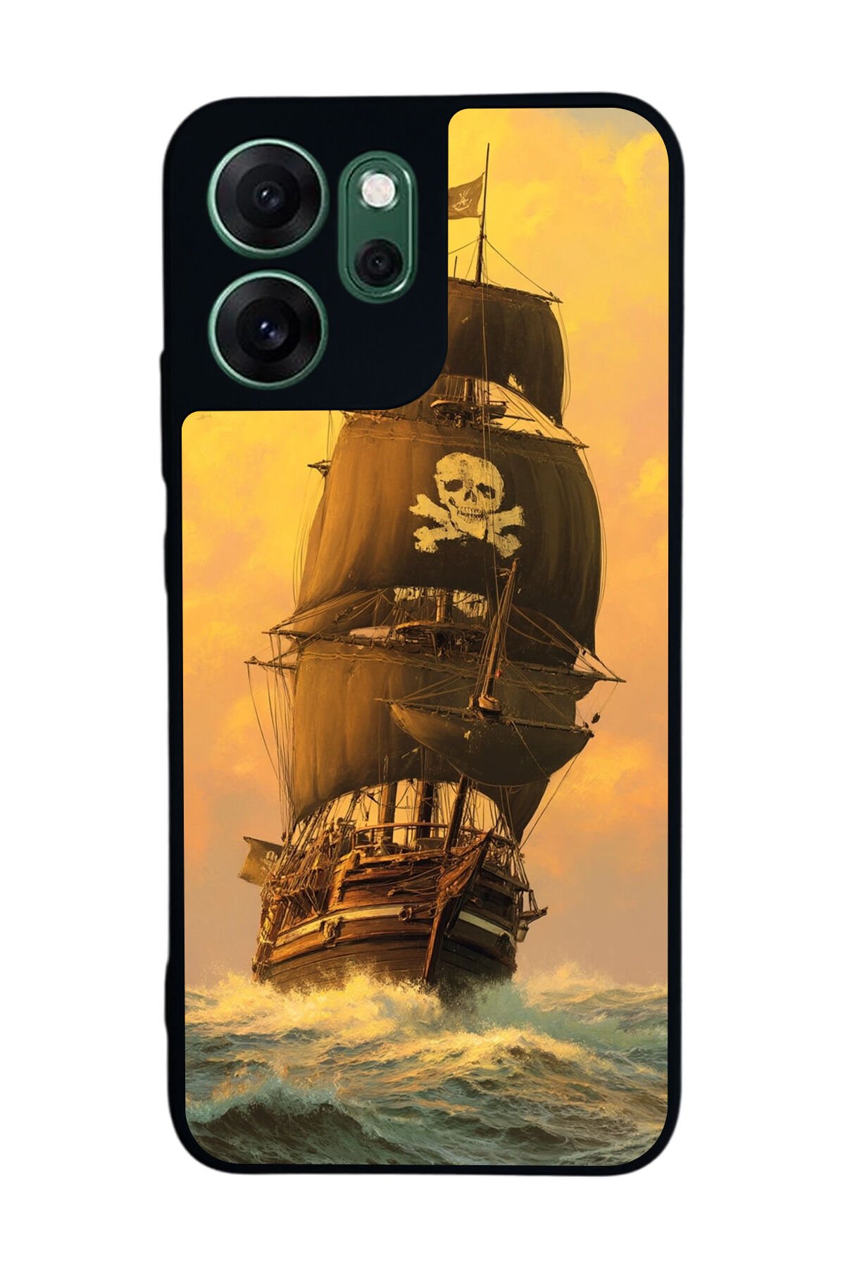 Oppo Reno 14F Uyumlu Korsan Tasarımlı Glossy Premium Kılıf