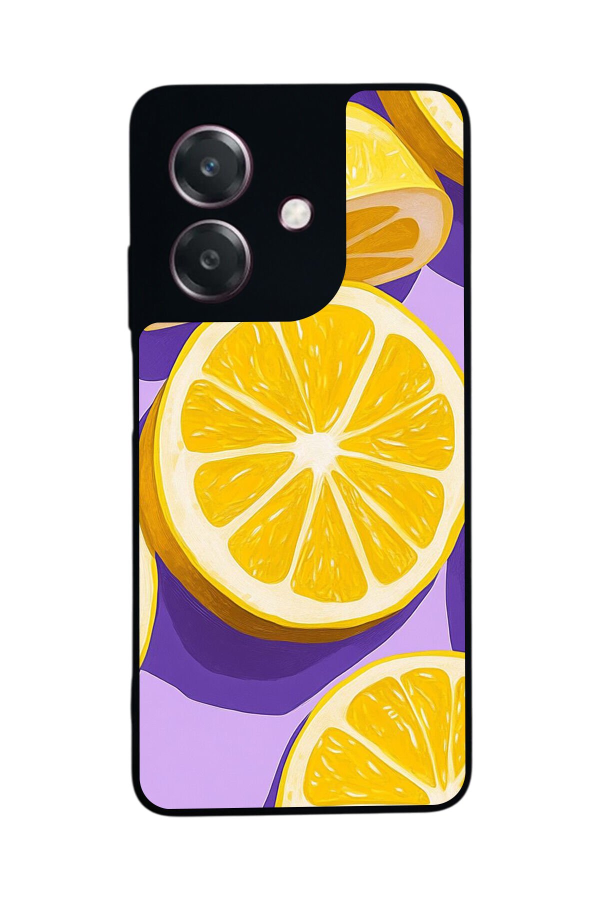 Oppo A3 5G Uyumlu Limon Tasarımlı Glossy Premium Kılıf